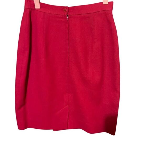 Holt Renfrew Women´s Red Pencil Skirt Size 6 Knee...